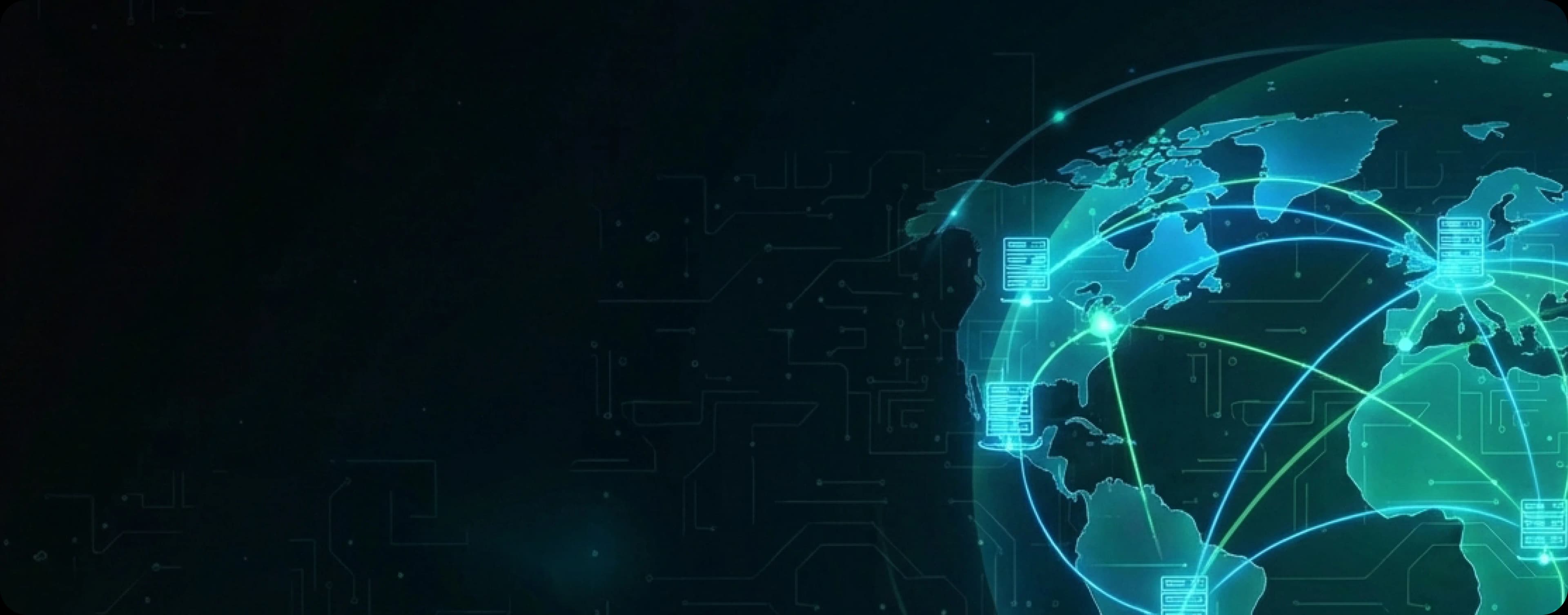 Global Server Locations Background